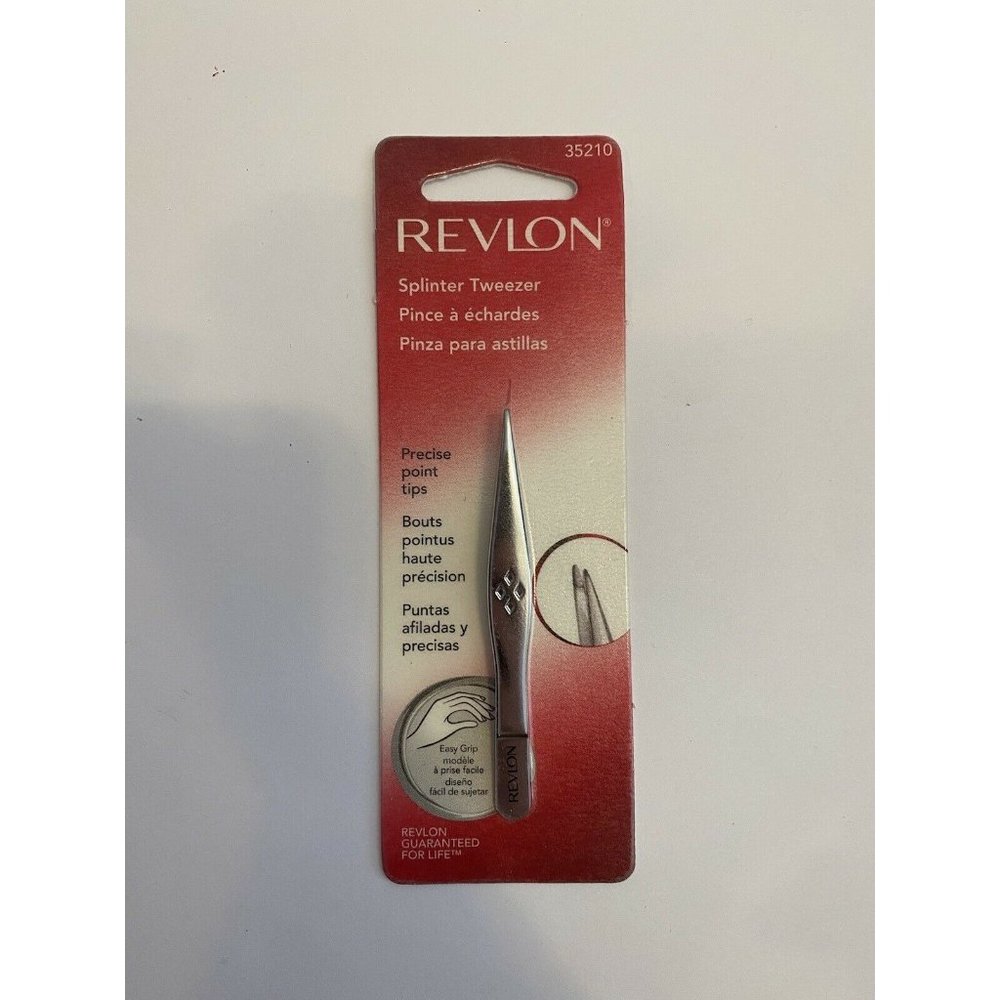(1) Revlon Splinter Tweezer Precise Point Tips Easy Grip 35210